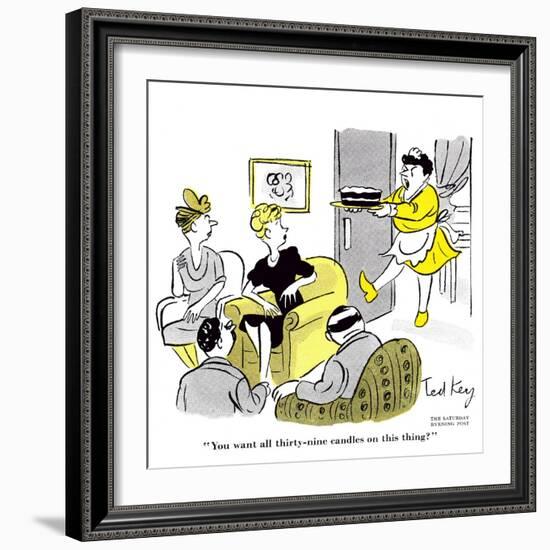 Hazel Cartoon-Ted Key-Framed Premium Giclee Print