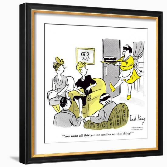 Hazel Cartoon-Ted Key-Framed Premium Giclee Print