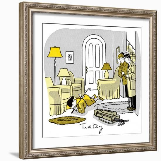 Hazel Cartoon-Ted Key-Framed Giclee Print