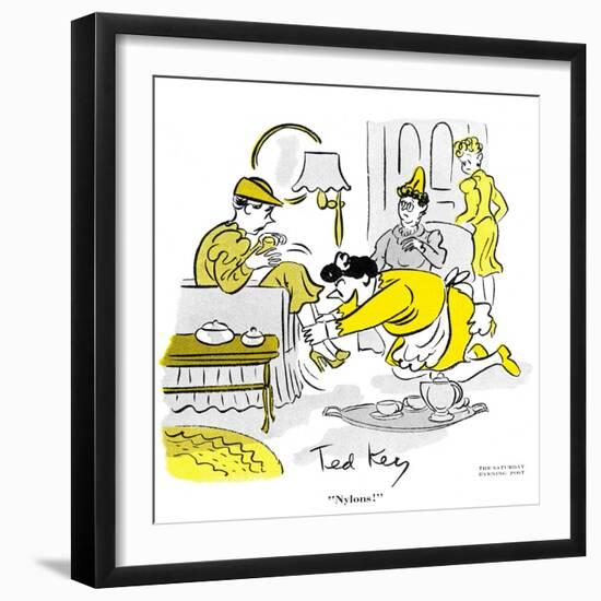 Hazel Cartoon-Ted Key-Framed Giclee Print