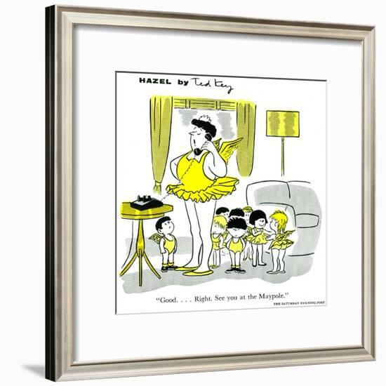 Hazel Cartoon-Ted Key-Framed Giclee Print