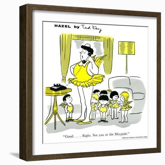 Hazel Cartoon-Ted Key-Framed Giclee Print