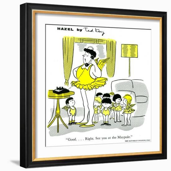 Hazel Cartoon-Ted Key-Framed Giclee Print