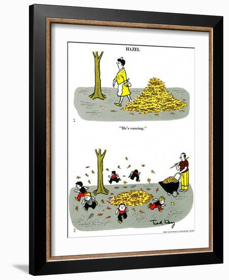 Hazel Cartoon-Ted Key-Framed Giclee Print