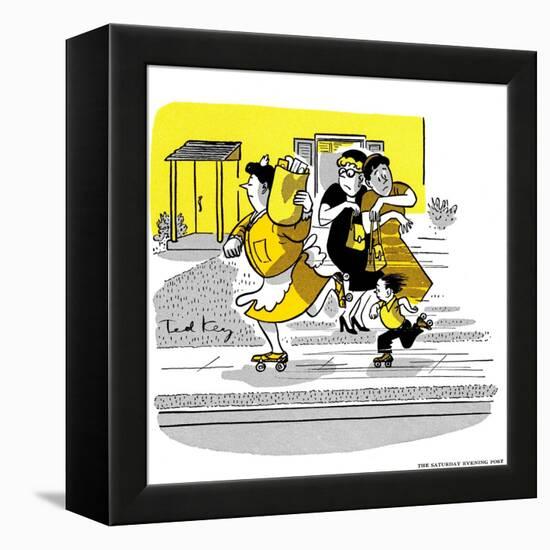 Hazel Cartoon-Ted Key-Framed Premier Image Canvas