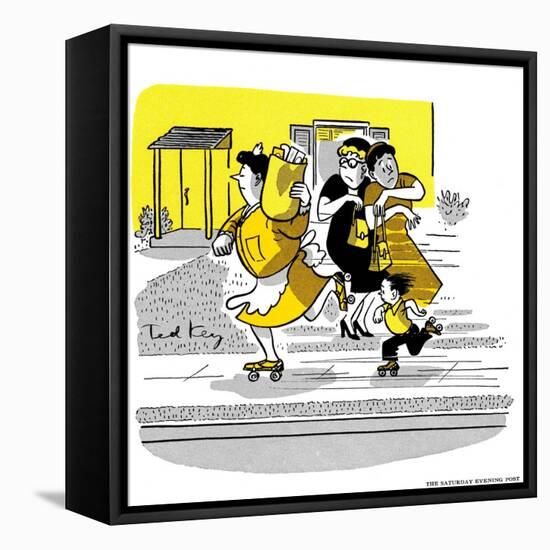 Hazel Cartoon-Ted Key-Framed Premier Image Canvas