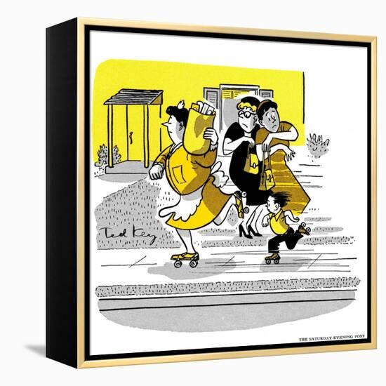 Hazel Cartoon-Ted Key-Framed Premier Image Canvas