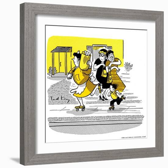 Hazel Cartoon-Ted Key-Framed Giclee Print