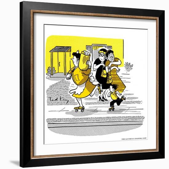 Hazel Cartoon-Ted Key-Framed Giclee Print