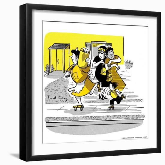 Hazel Cartoon-Ted Key-Framed Giclee Print