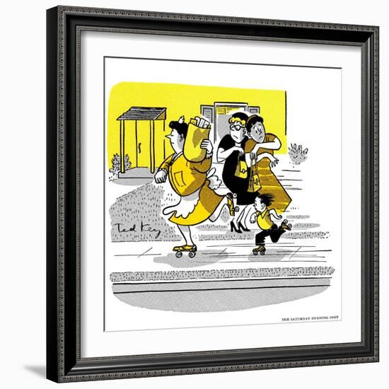 Hazel Cartoon-Ted Key-Framed Giclee Print