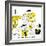 Hazel Cartoon-Ted Key-Framed Giclee Print