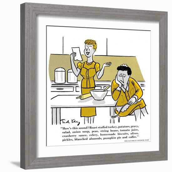 Hazel Cartoon-Ted Key-Framed Giclee Print