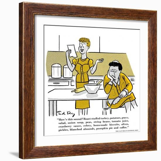 Hazel Cartoon-Ted Key-Framed Giclee Print