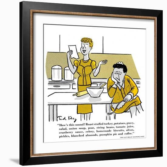 Hazel Cartoon-Ted Key-Framed Giclee Print