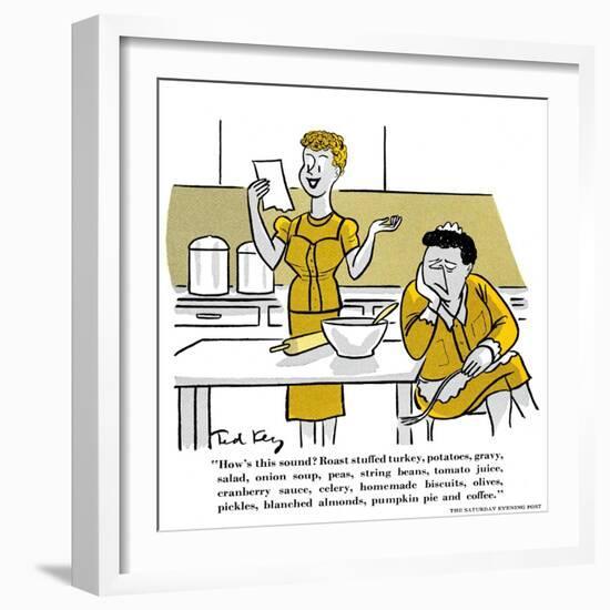 Hazel Cartoon-Ted Key-Framed Giclee Print