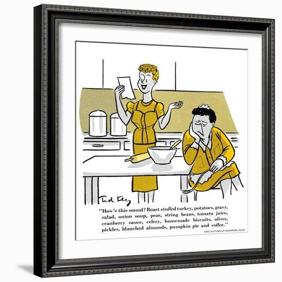 Hazel Cartoon-Ted Key-Framed Giclee Print