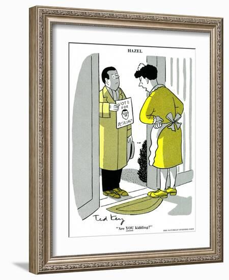 Hazel Cartoon-Ted Key-Framed Giclee Print