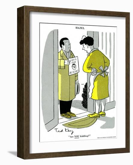 Hazel Cartoon-Ted Key-Framed Giclee Print