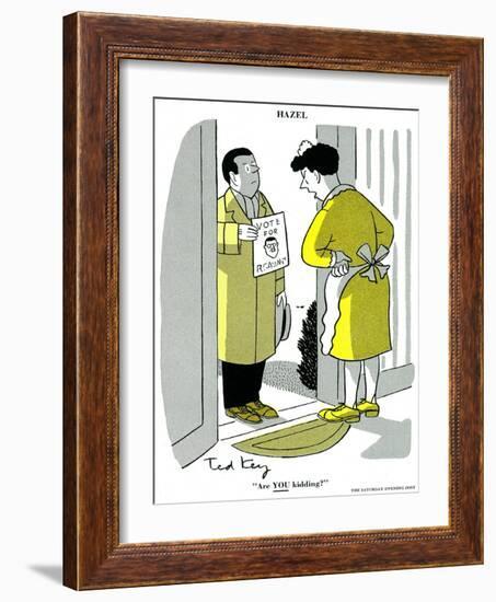 Hazel Cartoon-Ted Key-Framed Giclee Print