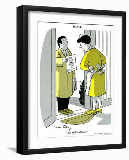 Hazel Cartoon-Ted Key-Framed Giclee Print