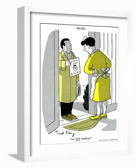 Hazel Cartoon-Ted Key-Framed Giclee Print