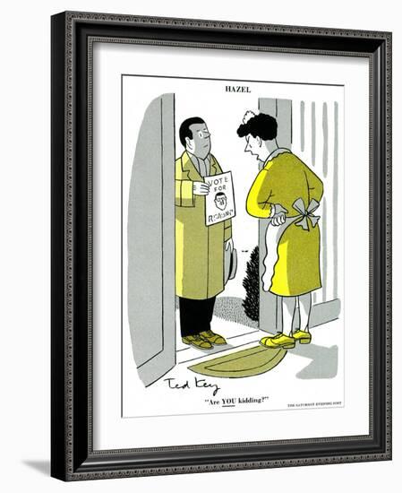 Hazel Cartoon-Ted Key-Framed Giclee Print