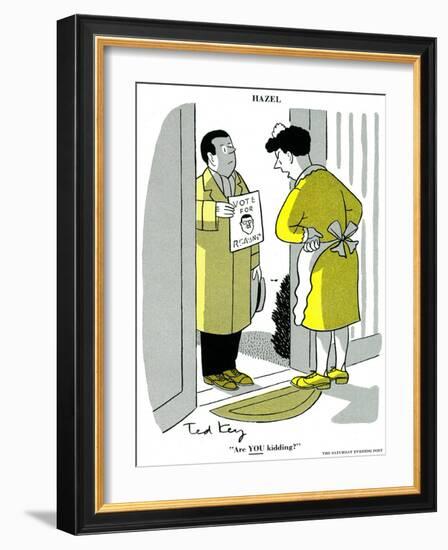 Hazel Cartoon-Ted Key-Framed Giclee Print