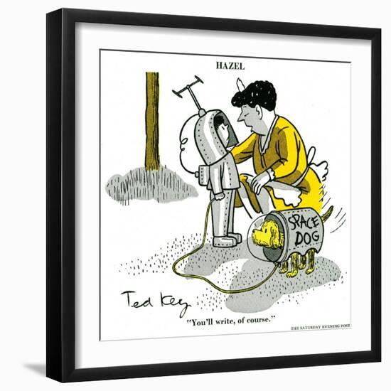 Hazel Cartoon-Ted Key-Framed Giclee Print