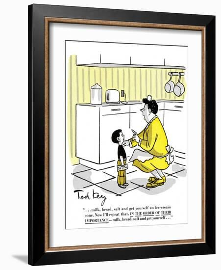 Hazel Cartoon-Ted Key-Framed Giclee Print