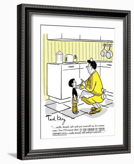 Hazel Cartoon-Ted Key-Framed Giclee Print