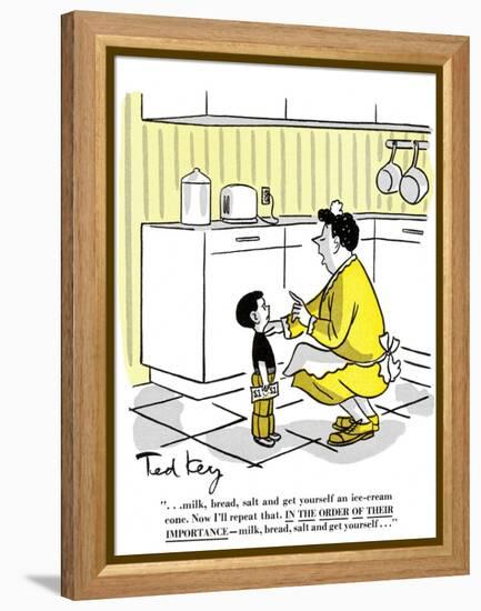 Hazel Cartoon-Ted Key-Framed Premier Image Canvas