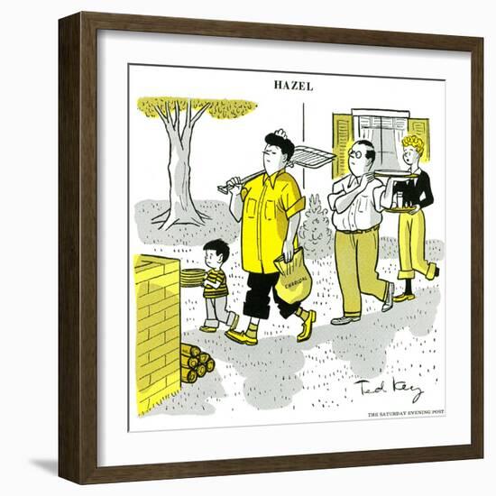 Hazel Cartoon-Ted Key-Framed Giclee Print