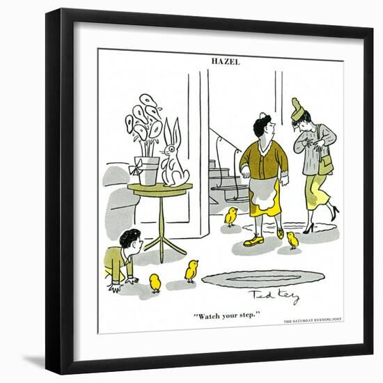 Hazel Cartoon-Ted Key-Framed Giclee Print