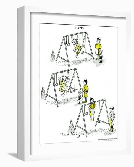 Hazel Cartoon-Ted Key-Framed Giclee Print