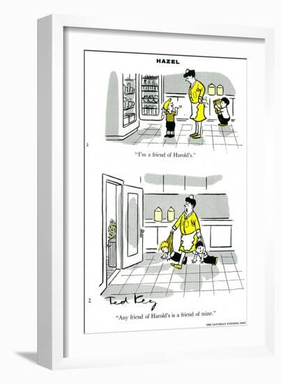 Hazel Cartoon-Ted Key-Framed Giclee Print