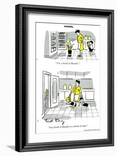 Hazel Cartoon-Ted Key-Framed Giclee Print