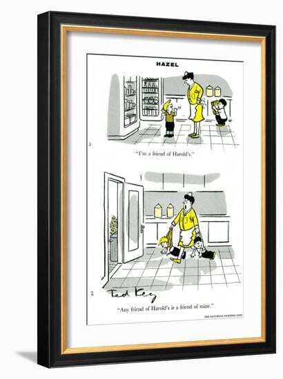 Hazel Cartoon-Ted Key-Framed Giclee Print