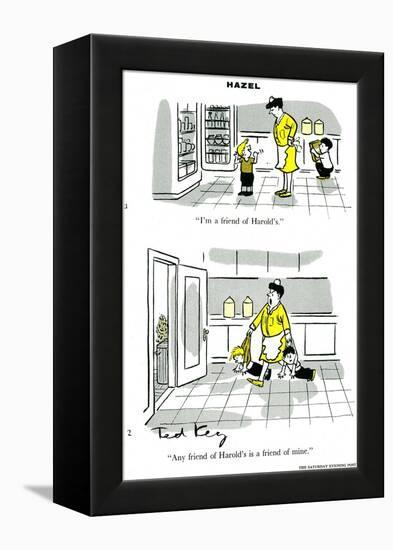 Hazel Cartoon-Ted Key-Framed Premier Image Canvas