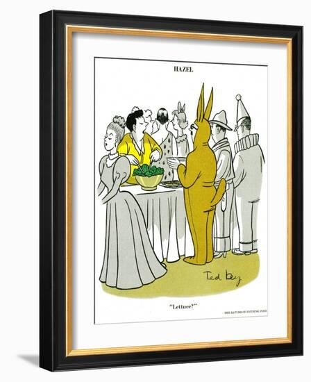 Hazel Cartoon-Ted Key-Framed Giclee Print