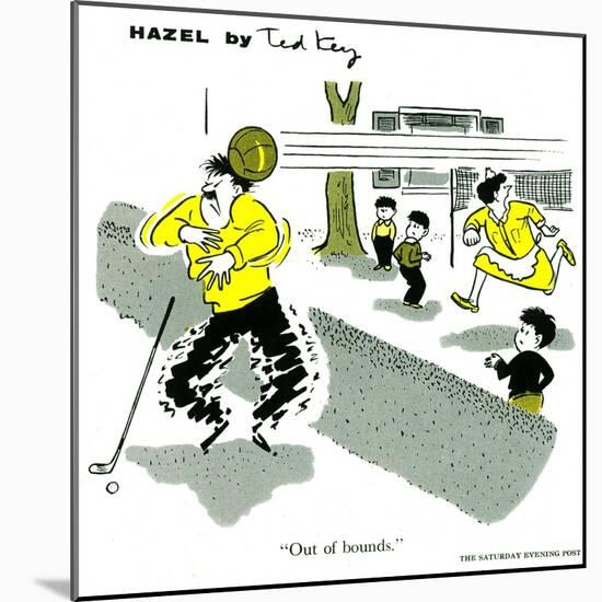 Hazel Cartoon-Ted Key-Mounted Giclee Print