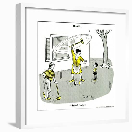 Hazel Cartoon-Ted Key-Framed Giclee Print