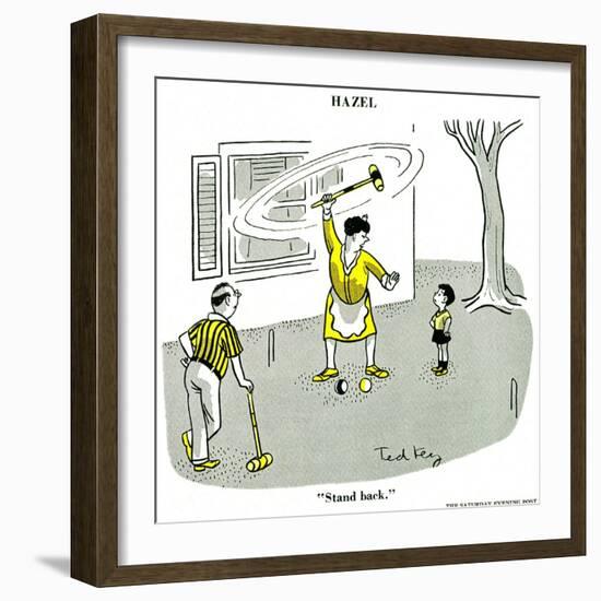 Hazel Cartoon-Ted Key-Framed Giclee Print