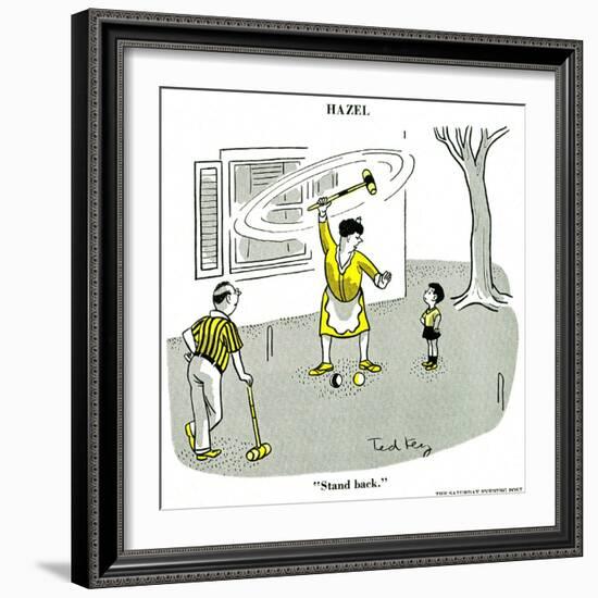 Hazel Cartoon-Ted Key-Framed Giclee Print