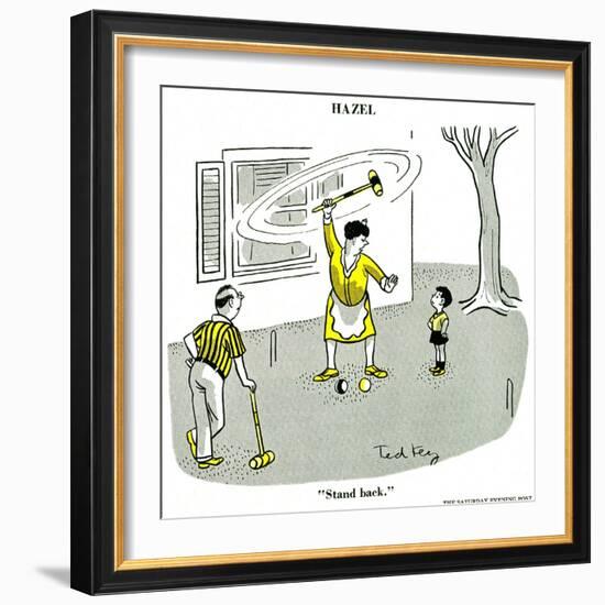 Hazel Cartoon-Ted Key-Framed Giclee Print