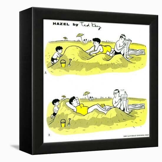 Hazel Cartoon-Ted Key-Framed Premier Image Canvas