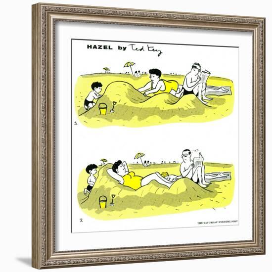 Hazel Cartoon-Ted Key-Framed Giclee Print