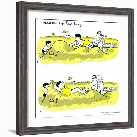 Hazel Cartoon-Ted Key-Framed Giclee Print