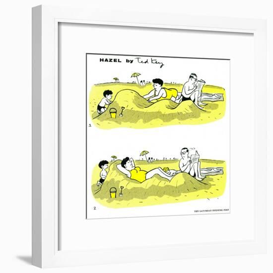 Hazel Cartoon-Ted Key-Framed Giclee Print