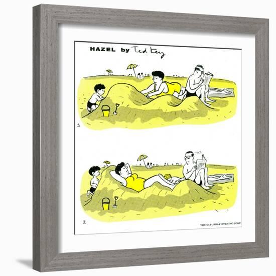 Hazel Cartoon-Ted Key-Framed Giclee Print